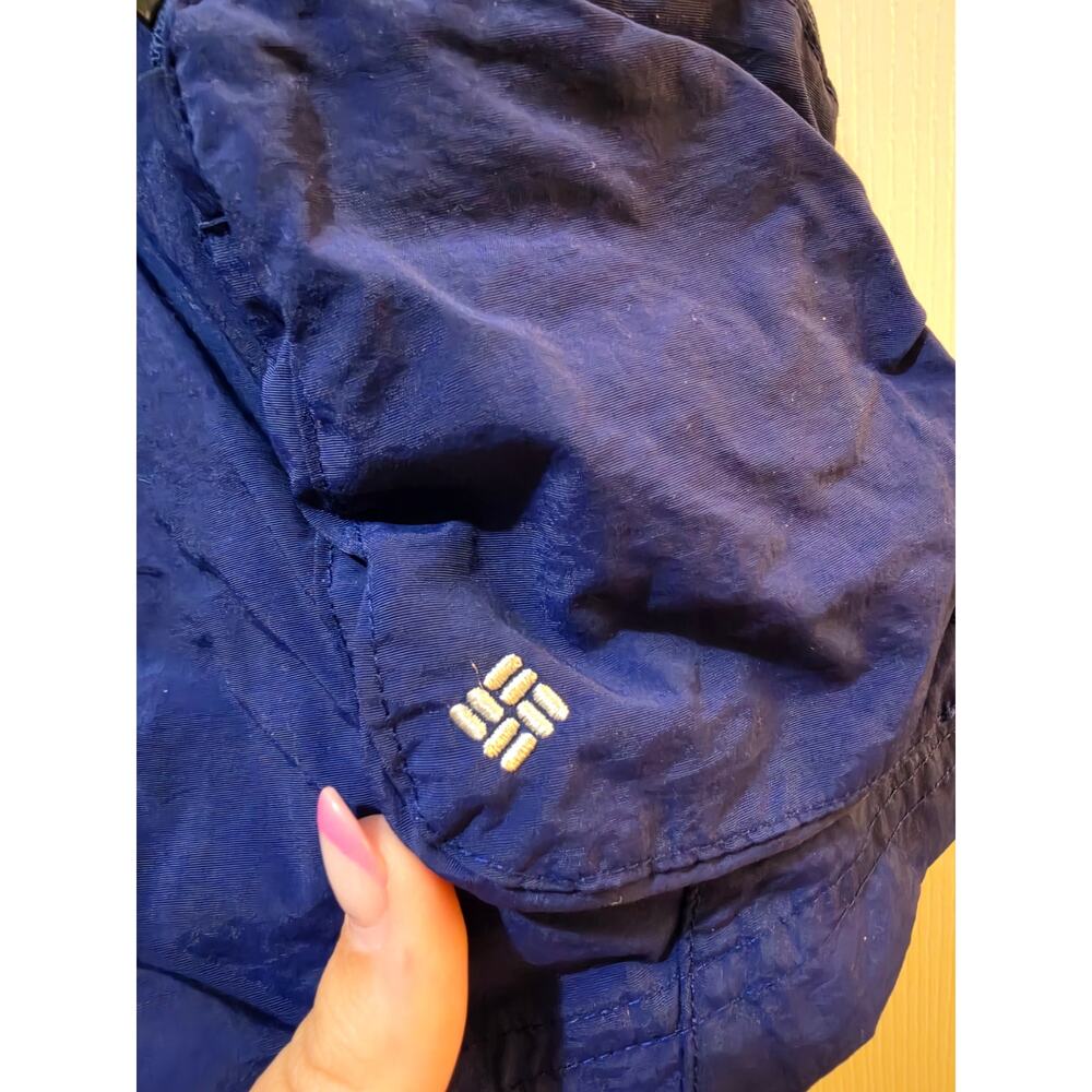 Columbia AL4574 Navy Cargo Hiking Shorts Belted Gorpcore M - Picture 3 of 10
